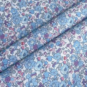 Betsy Blue 100% 코튼 포플린 60S 오리지널 디자인 패브릭 디지털 인쇄 봉제 천 드레스 스커트 키즈 디자이너