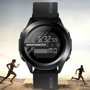 남자를위한 POSHI 스포츠 시계 럭셔리 디지털 손목 시계 스톱워치 날짜 주간 오리지널 방수 시계 무료 배송