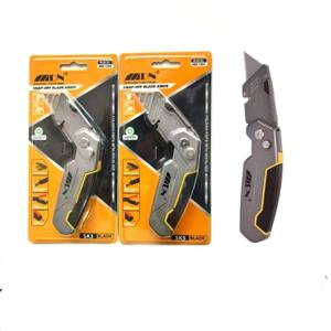 알루미늄 합금 다기능 접이식 유틸리티 나이프 (드라이버 비트 포함, 십자/평면 헤드, 종이 커터, 패키지 오프너)