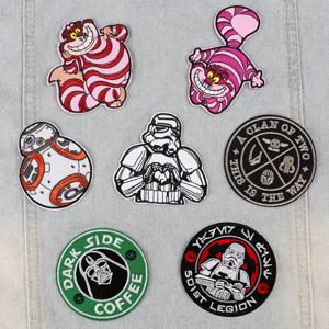 만화 영화 어린이 의류에 대 한 멋진 수 놓은 패치 의류 스티커에 DIY 배지 접착 패치 Appliques