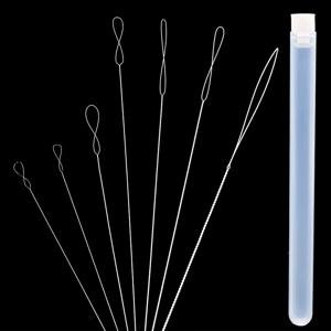 새로운 구슬 바늘 트위스트 바늘 센터 오프닝 페르시 핀 스테인레스 스틸 쥬얼리 만들기 DIY 목걸이 팔찌 도구 결과