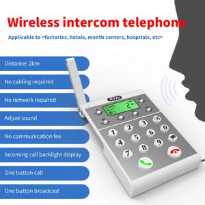 무선 장거리 호출기, 오디오 문짝, 전화 음성 송신기 및 수신기, 인터콤 초인종, 1000M
