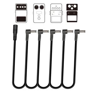 일반 기타 이펙트 페달 5 웨이 파워 데이지 체인 케이블 9V DC 페달 전원 어댑터에 적합 기타 이펙터 액세서리