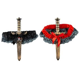 팬티 스타킹 섹시한 가터 벨트 할로윈 파티 공급을위한 AntiSlip 다리 가터