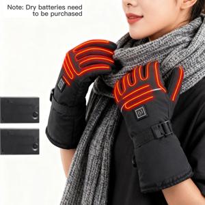 전기 가열 장갑 오토바이 겨울 모토 가열 장갑 따뜻한 방수 충전식 난방 열 장갑 스노모빌용