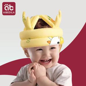 아기 안전 헬멧 머리 보호 헤드 기어 유아 안티 가을 패드 조정 가능한 어린이 충돌 모자 안티 손실 체인을 걷는 법을 배웁니다