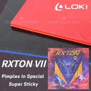 기존 LOKI RXTON 7 탁구 고무 만찬 끈적 탁구 고무 시트, 고밀도 Kunlun 스폰지 RXTON VII 고무
