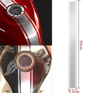 1개 50CM 스트라이프 오토바이 스티커 리핏 모터바이크 연료 탱크 바디 장식 DIY 레이싱 헬멧 스티커 방수 비닐 데칼