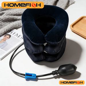 팽창식 공기 경추 견인기 - 1튜브 정형외과용 베개 칼라 통증 완화 의료용 견인기