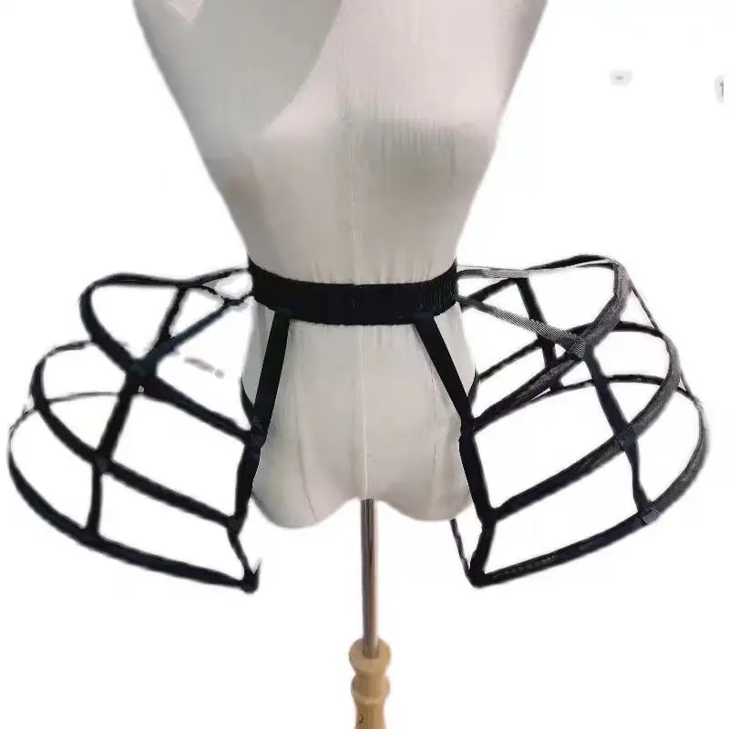 여성용 바로크 파니에 페티코트 빅토리아 소동 케이지 후프 스커트 언더 셔츠 크리 놀린 코스프레 빈티지