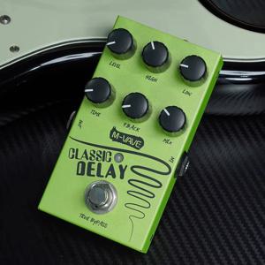 M-VAVE 클래식 딜레이 기타 이펙트 페달, 클래식 600ms 딜레이 트루 바이패스 스톰프박스 (일렉트릭 기타/베이스용)