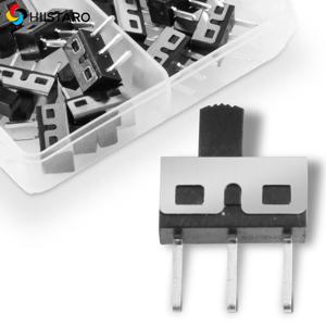 마이크로 슬라이드 스위치, 하이 노브 수직 슬라이드 스위치, SPDT 3 핀, 2 위치, 1p2t 패널 SS-12D10, 20 개