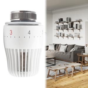 온도 조절 온도 조절 밸브 헤드 M30x1.5 온도 조절 라디에이터 밸브 교체 센서 헤드 6-28 ° c 난방 라디에이터