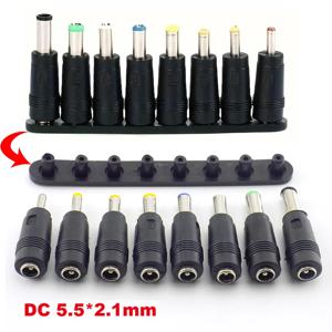 8Pcs AC DC 5.5X2.1 MM 암 잭 플러그 어댑터 커넥터 6.3 6.0 5.5 4.8 4.0 3.5mm 2.5 2.1 1.7 1.35mm 남성 전원 어댑터