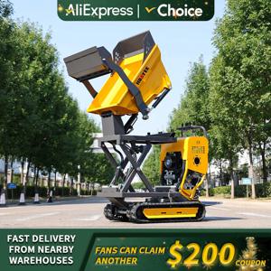   미니 크롤러 덤퍼 500kg 800kg 맞춤형 빠른 배송 고품질 산악 경사면 사용 미니 덤퍼