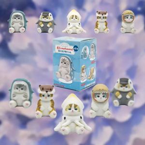 사랑스러운 귀여운 Mofusand 고양이 입고 해양 유기체 옷 블라인드 박스 선물 장난감 모델, 애니메이션 피규어 수집 장식품