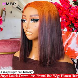 베트남어 슈퍼 더블 그린 350 밀도 인간의 머리카락 Hd 레이스 정면 가발 뼈 스트레이트 13x6 밥 가발 레이스 전면 인간의 머리 가발