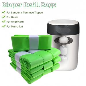 톰미팁피 리필백, 지니 기저귀통 리필, 엔젤케어/먼키킨용 향기 리필백 (그린)