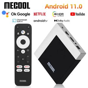 MECOOL 오리지널 KM7 PLUS 넷플릭스 TV 박스 2GB16GB 안드로이드 스마트 TV 11 구글 인증 4K 암로직 TV박스 IPTV WIFI 히브리어 아랍어