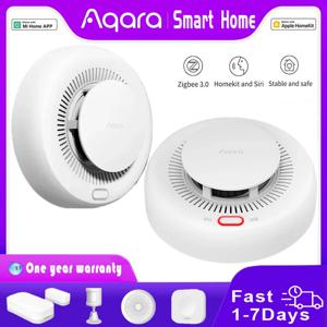 새로운 Aqara 연기 감지기 Zigbee 스마트 화재 경보 모니터 사운드 경고 홈 보안 APP 원격 제어 Xiaomi Mi home Homekit