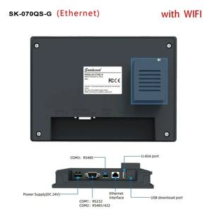 이더넷 WIFI 4G Sk SK070 070QE 070QT 070QS 휴먼 머신 인터페이스 산업용 제어 디스플레이 화면이 포함된 Samkoon 7 인치 HMI