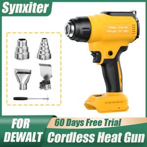 Dewalt 18V 배터리 용 무선 히트 건 공예 수축 포장 용 노즐이있는 무선 전기 휴대용 열 수축 건