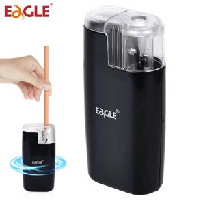 예술가를 위한 EAGLE 전기 연필깎이 어린이 성인 색연필 배터리 작동, 휴대용, 수동/전기 호환