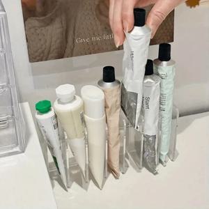 7칸 투명 플라스틱 화장품 정리함 다기능 메이크업 홀더 가정 사무실 욕실 화장대 정리용