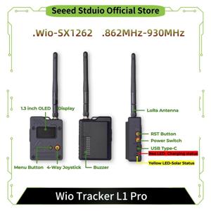 Wio Tracker L1 Pro Lora Meshtastic Node 868MHz 1.3인치 OLED 디스플레이 배터리 862–930 MHz nRF52840 L76K GPS,3D 프린팅 인클로저