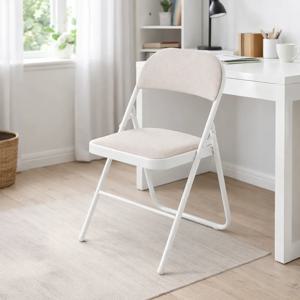 이지라이프 등받이 패브릭 접이식 의자 간의 의자 보조 의자 2COLOR (리퍼)