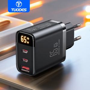 투오데스 65w GaN 충전기 PPS PD USB 타입 C 고속 충전 QC4.0 퀵 차지 아이폰 17 맥북 에어 태블릿 삼성 샤오미 노트북용