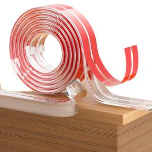 1/2/3M 테이블 가장자리 가드 가구 코너 보호대 스트립 자체 접착 투명 어린이 충돌 방지 소프트 범퍼 아기 안전