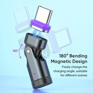 240W 자기식 USB-C 고속 충전 어댑터 - MacBook/Xiaomi용 타입-C 여성 컨버터 케이블