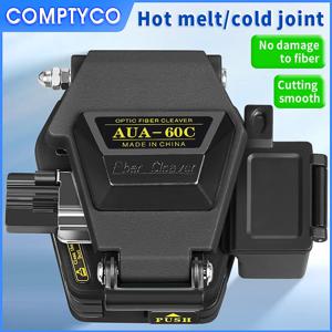 COMPTYCO AUA-60C 광섬유 절단기 FTTH 열 용융/냉간 연결 커터 광섬유 케이블 절단 칼 도구 (폐섬유 상자 포함)