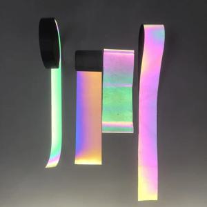 무지개 반사 원단, 반사 의류 액세서리, 무지개 그라데이션 반사