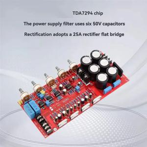 【B74A】TDA7294 2.1 채널 Hifi 오디오 증폭기 보드 2X80W + 160W 서브우퍼 앰프 모듈 50-150HZ 듀얼 18-26V 전력 앰프 보드