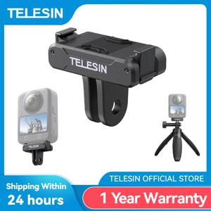 TELESIN 마그네틱 2 클로 어댑터 DJI OSMO 360 용 액션 카메라 액세서리 Qucik 릴리스 알루미늄 합금 듀얼 클로 인터페이스