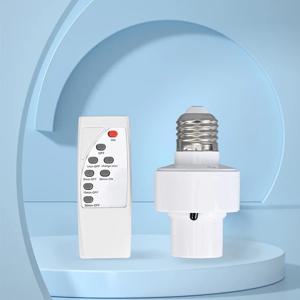 2025년형 열선 원격 제어 스마트 LED 램프 홀더 E27 AC85-265V 범용 소켓 타이머 색상 변경 간편 설치 (가정용)