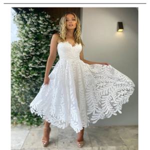 스윗하트 레이스 웨딩드레스 A라인 백리스 지퍼 브라이덜 가운 맞춤 미니 파티 이브닝 드레스 웨딩드레스