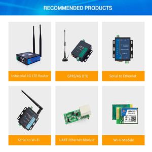 USR N520 H7-6 버전 2포트 직렬 Modbus-Mqtt Iot 게이트웨이 지원 SSL 및 TLS Rs232 Rs485-이더넷