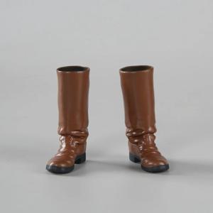 브라운 아트 1/6 스케일 군인 롱 부츠, 12인치 피규어용 속이 빈 부츠 모델