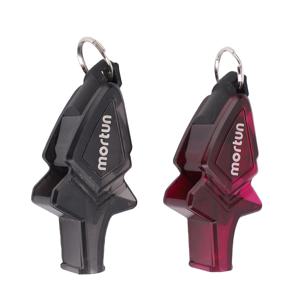 2Pcs 스포츠 휘슬 세트 코치 심판 비상용 끈 및 입 그립 핑거 그립이 있는 ABS 시끄럽고 선명한 사운드 휘슬