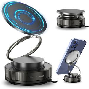 진공 자석 휴대폰 홀더 ‌   - 360 °   조절 가능 ‌ 맥세이프 차량용 거치대 ‌ 접이식 ‌ 차량용 핸드폰 거치대 ‌   강력한 ‌ 흡착식 거치대 ‌