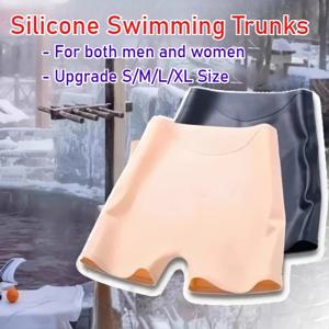 여성용 실리콘 수영 속옷 방수 보호용 투명 편안한 수영 팬츠 남성용 복서 비치 여름용 탄력성