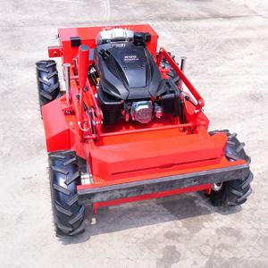 맞춤형 600mm 절단 폭 소형 원격 제어 로봇 4륜 효율적인 잔디 깎는 기계