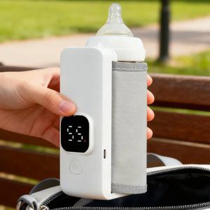 충전식 아기 젖병 워머 다기능 모유 워머 정확한 온도 조절 아기 젖병 여행용 유모차 보온 가방