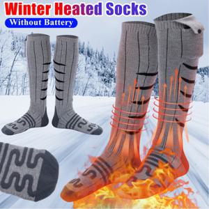 전기 가열 양말(배터리 없음) 방한 겨울 난방 양말 빠른 가열 따뜻한 겨울 양말 사이클링 캠핑 스케이트용