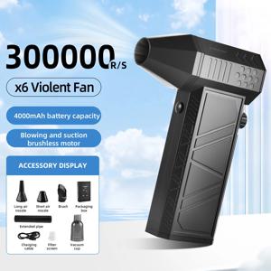300000RPM 터보 제트 블로워 진공 청소기 X9 고속 에어 블로워 무선 압축 공기 먼지 제거기 휴대용 터보 팬 제트 먼지 제거