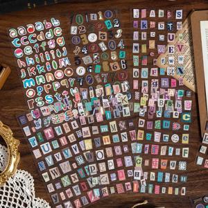 새로운 창의적인 6장/세트 26개 영어 알파벳 스티커 퍼즐 학생 사무실 스티커 장식 그래피티 스티커 선물