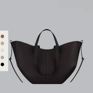 우아한 프랑스 스타일의 날개 모양 가죽 핸드백, 대용량 핸드백/핸드백 틈새 브랜드, 완벽한 선물